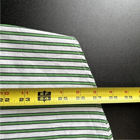 Tommy Hilfiger Women's‎ 42 (L) Button Shirt Green Stripped Preppy Colorful - Picture 7 of 11